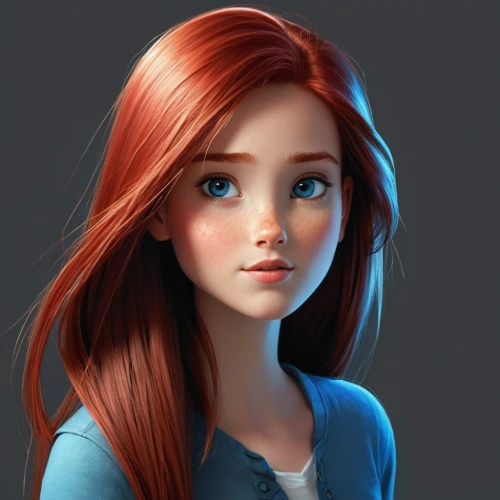 red-haired,girl portrait,cute cartoon character,ariel,redhead doll,redhair,elsa,girl drawing,merida,clary,redheads,maci,princess anna,digital painting,red head,redhead,rapunzel,worried girl,girl in t-shirt,red hair,Illustration,Black and White,Black and White 08