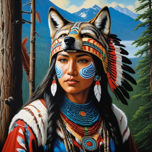 indigenous painting,american indian,native american,the american indian,native american indian dog,cherokee,shamanic,first nation,pocahontas,tribal chief,native,shamanism,warrior woman,amerindien,indigenous,indigenous culture,cheyenne,totem animal,oil painting on canvas,oil painting,Unique,Paper Cuts,Paper Cuts 01