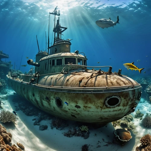 sunken boat,sunken ship,submersible,the wreck of the ship,ship wreck,underwater background,shipwreck,semi-submersible,ocean underwater,boat wreck,underwater world,the bottom of the sea,underwater playground,under sea,underwater landscape,rescue and salvage ship,sea life underwater,marine biology,bottom of the sea,undersea,Photography,General,Realistic