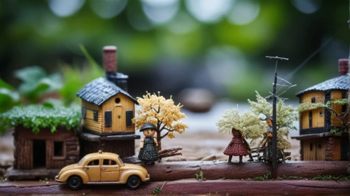 miniature house,dolls houses,wooden houses,tiny world,miniature figures,tilt shift,miniature cars,wooden toys,fairy village,wooden railway,alpine village,fairy house,little house,clay animation,wooden toy,depth of field,mud village,gingerbread houses,diorama,toy photos,Photography,General,Cinematic