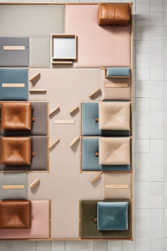 copper frame,bronze wall,plate shelf,leather compartments,wall panel,corten steel,wall decoration,shoe cabinet,ceramic tile,clay tile,gold-pink earthy colors,shelving,room divider,tiles shapes,terracotta tiles,wall plaster,danish furniture,modern decor,pin board,shelves,Photography,General,Realistic