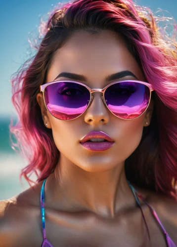 color glasses,pink glasses,beach background,swimming goggles,purple and pink,pink round frames,summer background,sunglasses,purple background,pink-purple,ultraviolet,colorful background,sun glasses,magenta,pink beach,photoshop manipulation,summer icons,purple,aviator sunglass,mermaid background,Photography,General,Natural