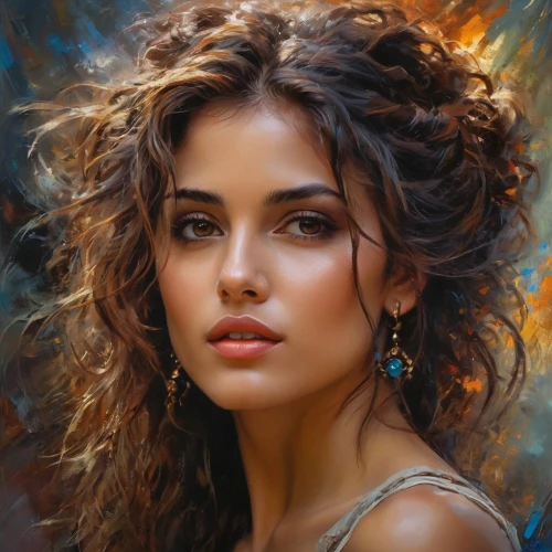 romantic portrait,fantasy portrait,mystical portrait of a girl,girl portrait,woman portrait,world digital painting,italian painter,oil painting,beautiful woman,young woman,romantic look,oil painting on canvas,portrait background,art painting,photo painting,beautiful young woman,beautiful women,boho art,fantasy art,polynesian girl,Photography,General,Fantasy