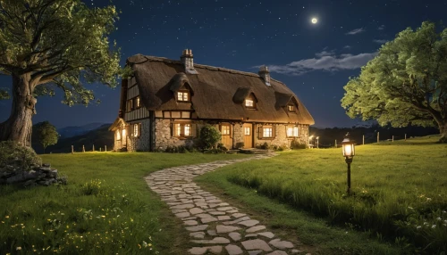 witch's house,country cottage,home landscape,country house,summer cottage,beautiful home,little house,lonely house,witch house,ancient house,cottage,traditional house,fairy tale,house in the forest,night scene,wooden house,farmhouse,landscape lighting,fairytale,a fairy tale,Photography,General,Realistic