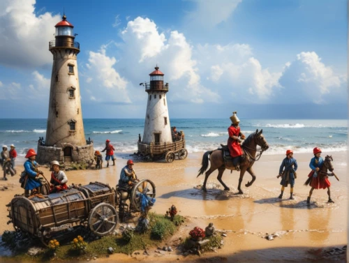 electric lighthouse,lighthouse,red lighthouse,sand sculptures,rubjerg knude lighthouse,light house,seaside country,digiscrap,beach landscape,seaside resort,playmobil,westerhever,art painting,coastal landscape,painting technique,photo painting,sand art,pilgrims,brigantine,fantasy picture,Photography,General,Cinematic