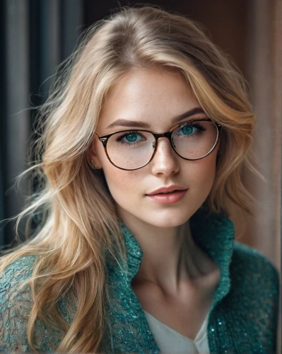with glasses,lace round frames,reading glasses,silver framed glasses,glasses,spectacles,smart look,eye glasses,elsa,color glasses,red green glasses,ski glasses,librarian,kids glasses,romantic look,beautiful young woman,oval frame,cool blonde,young woman,pretty young woman,Illustration,Paper based,Paper Based 11