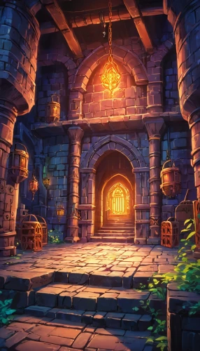 castle iron market,tavern,dungeon,wine cellar,cartoon video game background,portcullis,cellar,backgrounds,dungeons,dandelion hall,city gate,medieval street,peter-pavel's fortress,mausoleum ruins,hall of the fallen,ancient city,medieval,stone background,knight village,knight's castle,Illustration,Japanese style,Japanese Style 03