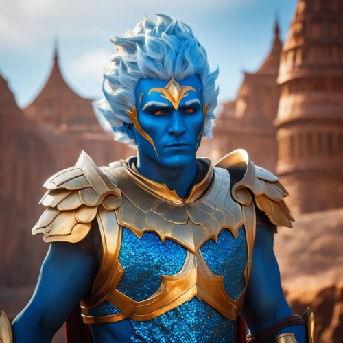 aladha,avatar,blue enchantress,garuda,aladin,poseidon god face,ramayana,kadala,sea god,male character,blue demon,male elf,aladdin,ramayan,white walker,yuvarlak,elaeis,god of the sea,skordalia,mystique,Photography,General,Fantasy