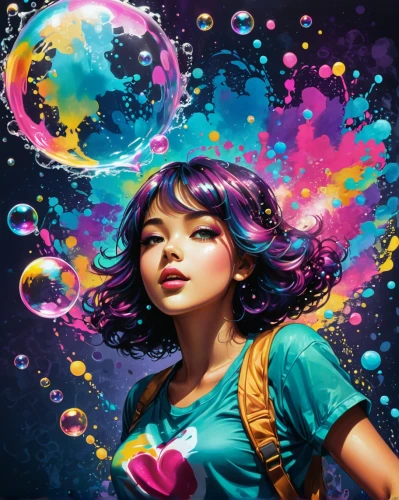 colorful balloons,colorful heart,girl with speech bubble,bubble blower,world digital painting,colorful water,bubble mist,bubbles,little girl with balloons,colorful background,soap bubbles,liquid bubble,digital painting,digital art,aquarius,bubble,splash of color,the festival of colors,water bomb,colorful spiral,Conceptual Art,Daily,Daily 24