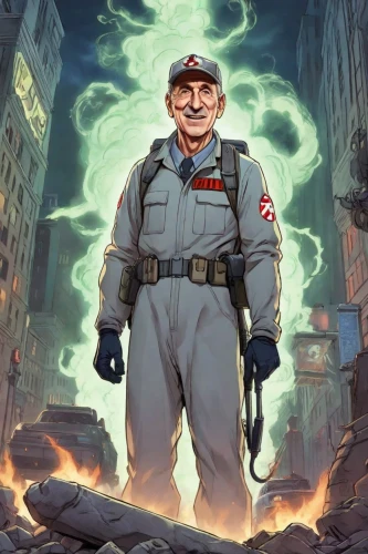 ghostbusters,medic,super mario,mario,admiral von tromp,fallout4,warsaw uprising,general hazard,mailman,mario bros,fire marshal,repairman,super mario brothers,petrol-bowser,engineer,hero,full metal,firefighter,plumber,luigi,Digital Art,Comic