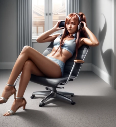 office chair,sitting on a chair,girl sitting,woman sitting,girl at the computer,new concept arms chair,chair png,world digital painting,on the phone,digital painting,club chair,business girl,secretary,massage chair,sitting,digital compositing,female model,business woman,office worker,businesswoman