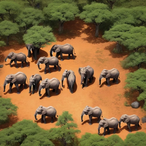 elephant herd,african elephants,elephant camp,cartoon elephants,elephants,african elephant,african bush elephant,tsavo,baby elephants,safaris,elephants and mammoths,samburu,wild animals crossing,animal migration,serengeti,elephantine,pachyderm,africa,east africa,stacked elephant,Conceptual Art,Fantasy,Fantasy 31