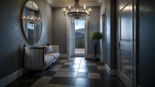 hallway space,hallway,tile flooring,ceramic floor tile,luxury bathroom,floor tiles,spanish tile,track lighting,entrance hall,interior design,room divider,contemporary decor,interior decor,ceramic tile,hardwood floors,interior decoration,wood flooring,corridor,flooring,laminate flooring