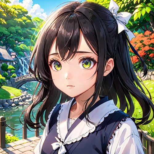 erika,heterochromia,flower background,portrait background,springtime background,lily of the field,spring background,azalea,lilly of the valley,floral background,nico,japanese floral background,worried girl,honolulu,hinata,farm background,nori,maya,spring leaf background,japanese sakura background,Anime,Anime,Traditional