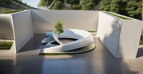 futuristic art museum,futuristic architecture,3d rendering,concrete pipe,archidaily,cubic house,modern architecture,outdoor sofa,garden design sydney,landscape design sydney,3d bicoin,sky space concept,outdoor furniture,modern house,spa water fountain,exposed concrete,moveable bridge,torus,3d object,street furniture,Photography,General,Realistic