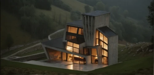 house in mountains,house in the mountains,cubic house,mountain hut,modern house,frame house,swiss house,modern architecture,inverted cottage,3d rendering,house with lake,cube house,chalet,the cabin in the mountains,timber house,dunes house,archidaily,model house,private house,eco-construction