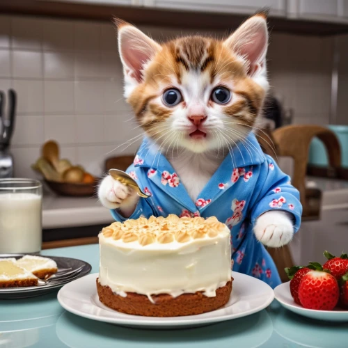 little cake,tea party cat,first birthday,shortcake,cheesecake,butter pie,pastry chef,cute cat,cheesecakes,domestic cat,sweet dish,1st birthday,ginger kitten,caterer,chef,second birthday,fruit cake,birthday cake,tabby kitten,torte,Photography,General,Realistic