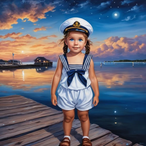 nautical children,sailor,nautical star,girl on the boat,delta sailor,oil painting on canvas,oil painting,the sea maid,child portrait,art painting,nautical,seafarer,photo painting,children's background,world digital painting,sail blue white,sailors,nautical colors,naval officer,oil on canvas