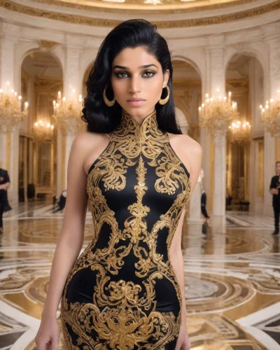 versace,indian celebrity,persian,jaya,iranian,middle eastern,cleopatra,hallia venezia,gold ornaments,bollywood,nice dress,indian girl,mehendi,east indian,sari,mehndi,indian,kamini,bahraini gold,kim,Photography,Realistic