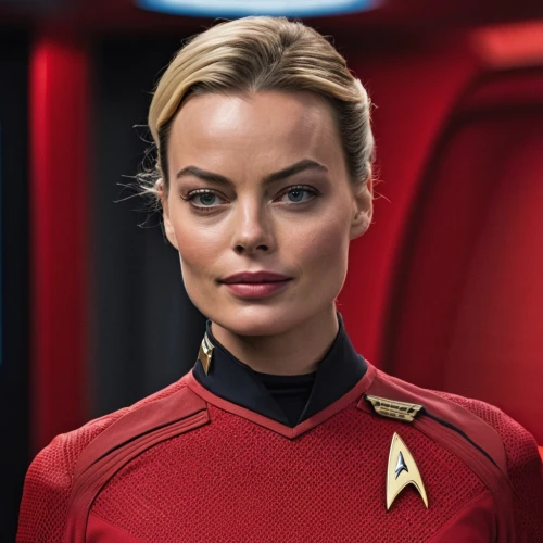 sarah walker,wallis day,captain marvel,trek,star trek,yvonne strahovski,valerian,olallieberry,captain,female hollywood actress,voyager,official portrait,red,female doctor,red tunic,passengers,uss voyager,eva,andromeda,red chief,Photography,General,Realistic