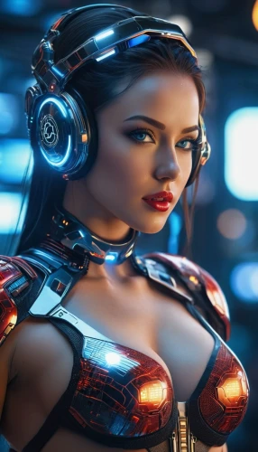 symetra,cyborg,retro woman,retro girl,cyberpunk,valerian,wireless headset,ai,sci fi,headset,girl at the computer,electro,scifi,computer graphics,cybernetics,nova,fantasy woman,female warrior,sci-fi,sci - fi,Photography,General,Sci-Fi