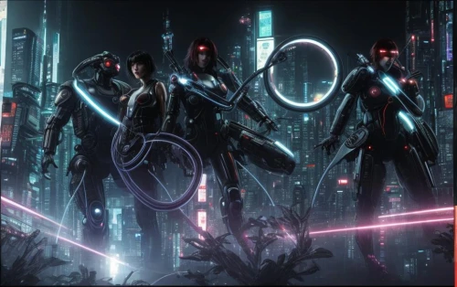 cg artwork,concept art,sci fiction illustration,neon arrows,darth talon,merc,sci fi,patrols,cyber glasses,futuristic,cybernetics,sci - fi,sci-fi,cyberpunk,scifi,officers,superhero background,cyber,assassins,electro,Game Scene Design,Game Scene Design,Japanese Cyberpunk