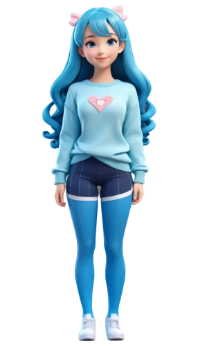 smurf figure,3d figure,3d model,winterblueher,female doll,mini e,lilo,doll figure,cute cartoon character,cyan,plus-size model,barbie,holly blue,motorella,game figure,plus-size,aqua,mini,aquarius,fashion doll,Unique,3D,3D Character