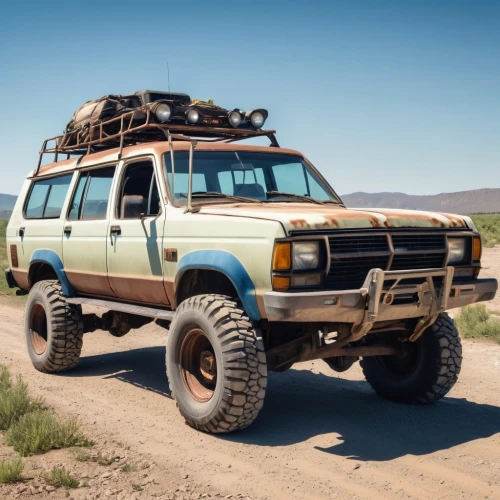 ford bronco ii,expedition camping vehicle,jeep wagoneer,ford bronco,jeep cherokee (xj),station wagon-station wagon,toyota land cruiser,toyota 4runner,road cruiser,teardrop camper,isuzu trooper,off-road outlaw,whitewall tires,plymouth voyager,gmc sprint / caballero,land rover discovery,jeep gladiator rubicon,rust truck,compact sport utility vehicle,snatch land rover,Photography,General,Realistic