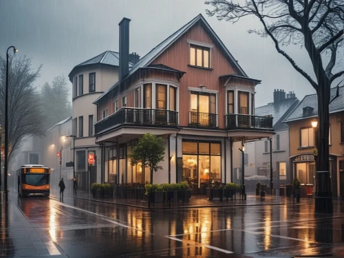row houses,apartment house,beautiful buildings,rainy day,victorian house,netherlands,crooked house,belgium,wooden houses,rainy,old town house,new orleans,the netherlands,serial houses,danish house,townhouses,apartment building,rainy weather,french quarters,beautiful home,Photography,General,Realistic