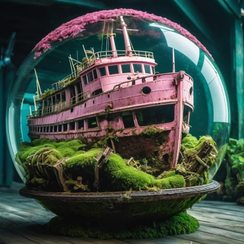 abandoned boat,shipwreck,rotten boat,sunken ship,ship wreck,sea fantasy,waterglobe,the wreck of the ship,3d fantasy,sunken boat,boat landscape,boat wreck,ghost ship,underwater playground,houseboat,floating island,old ship,floating islands,wooden boat,abandoned places,Photography,General,Realistic