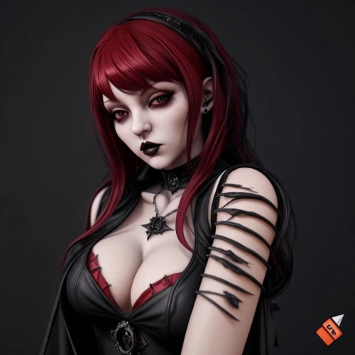 vampire lady,vampire woman,goth woman,gothic woman,vampire,harley quinn,black widow,harley,gothic fashion,redhead doll,vampira,female doll,gara,realdoll,queen of hearts,dark red,devil,velvet elke,elza,psychic vampire