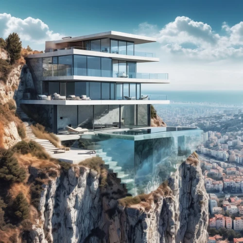skyscapers,luxury property,dunes house,luxury real estate,modern architecture,cubic house,modern house,house of the sea,house by the water,cliff top,futuristic architecture,thracian cliffs,infinity swimming pool,cliffs ocean,luxury home,sky apartment,temple of poseidon,acropolis,penthouse apartment,monaco,Photography,Artistic Photography,Artistic Photography 07
