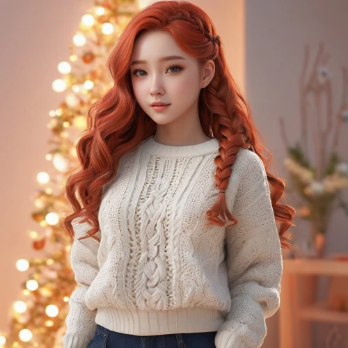 realdoll,christmas knit,sweater,doll paola reina,redhead doll,christmas sweater,christmas figure,female doll,christmas angel,fashion doll,winter dress,model doll,knitted,knit,winter clothes,elf,artist doll,doll figure,japanese ginger,dress doll,Photography,General,Natural