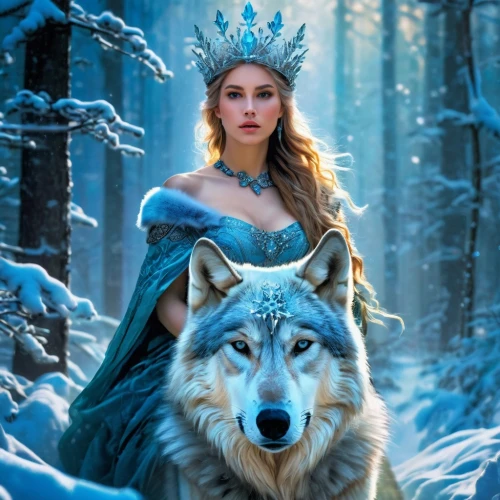the snow queen,fantasy picture,white rose snow queen,ice queen,elsa,fantasy art,fantasy portrait,suit of the snow maiden,celtic queen,ice princess,fantasy woman,fairy tale character,heroic fantasy,nordic,pocahontas,celtic woman,winterblueher,fairy tale,eternal snow,a fairy tale,Conceptual Art,Fantasy,Fantasy 05