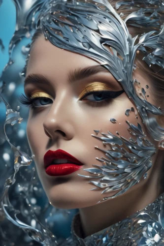 image manipulation,artificial hair integrations,the snow queen,ice queen,crystal ball-photography,women's cosmetics,water pearls,photomanipulation,crystalline,fractalius,underwater background,photoshop manipulation,digital compositing,photo manipulation,cosmetics,silvery blue,jeweled,fantasy portrait,masquerade,under water,Photography,General,Fantasy