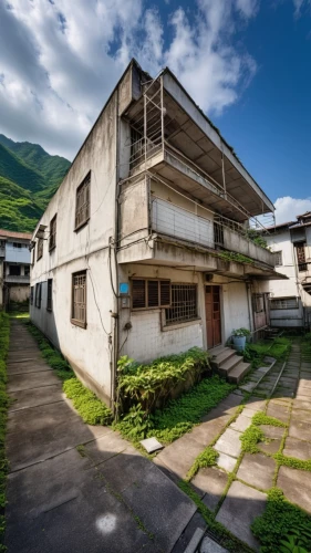 abandoned building,shirakawa-go,dilapidated building,abandoned place,abandoned places,hashima,house in mountains,kawachi town,abandoned house,japanese architecture,apartment house,dilapidated,block of houses,retirement home,house in the mountains,old house,pension,old houses,house for sale,unhoused,Photography,General,Realistic