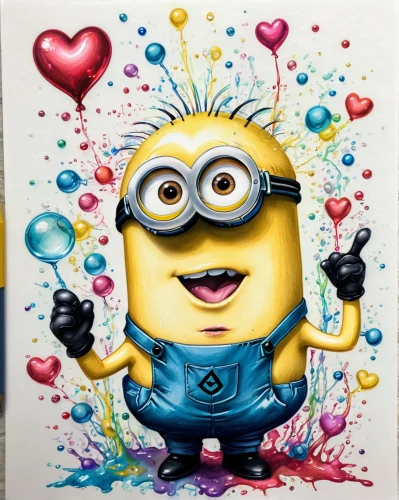 dancing dave minion,minion,minion tim,minions,cute cartoon image,cute cartoon character,chalk drawing,heart clipart,jims card,despicable me,birthday card,minion hulk,greeting card,valentine's day clip art,greetting card,valentine scrapbooking,glass painting,balloons mylar,colored crayon,happy valentines day,Conceptual Art,Daily,Daily 17