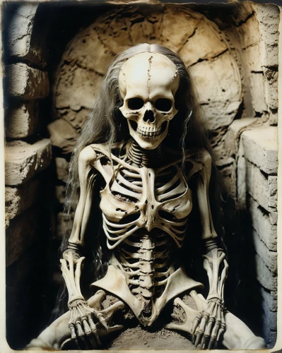 vintage skeleton,skeleton,human skeleton,skeleltt,skull statue,skull bones,skeletal,bone,memento mori,day of the dead skeleton,waiting staff,scull,skeletal structure,bowl bones,calcium,wall,skeletons,fossil beds,stone background,skull sculpture,Photography,Documentary Photography,Documentary Photography 03