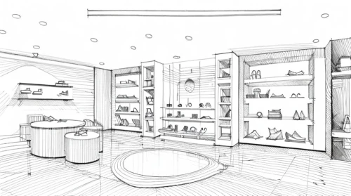 soap shop,kitchen shop,apothecary,cosmetics counter,pantry,brandy shop,pharmacy,china cabinet,spa items,cabinetry,product display,jewelry store,storefront,cosmetics,shop-window,vitrine,store fronts,store window,beauty room,cabinets,Design Sketch,Design Sketch,Hand-drawn Line Art