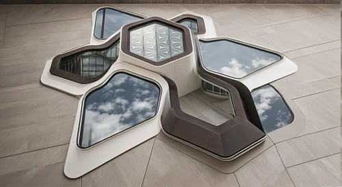 exterior mirror,futuristic architecture,folding roof,sky space concept,glass facade,quatrefoil,cloud shape frame,cubic house,facade panels,automotive side-view mirror,building honeycomb,sky apartment,parabolic mirror,roof plate,honeycomb structure,modern architecture,futuristic art museum,hexagonal,cube stilt houses,convex,Photography,General,Natural