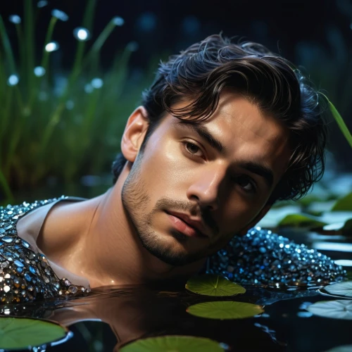merman,narcissus,male model,photo session in the aquatic studio,rio serrano,aquaman,the man in the water,photoshoot with water,greek god,male peacock,poseidon,danila bagrov,narcissus of the poets,alex andersee,peacock,waterbed,mermaid,waterlily,in water,flower of water-lily,Photography,General,Fantasy