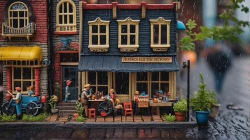 miniature house,crooked house,dolls houses,building sets,new york restaurant,wine tavern,irish pub,paris cafe,gnomes at table,watercolor cafe,a restaurant,tavern,restaurants,crispy house,bistro,doll house,wooden houses,model house,tilt shift,medieval town,Photography,General,Fantasy