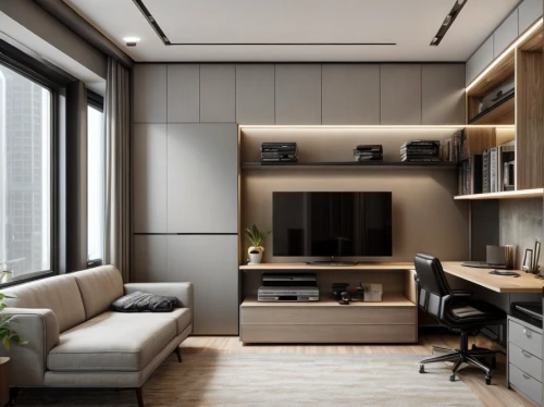 modern office,modern room,apartment lounge,interior modern design,shared apartment,an apartment,entertainment center,apartment,modern kitchen interior,dark cabinetry,interior design,loft,modern decor,search interior solutions,penthouse apartment,contemporary decor,modern living room,livingroom,bonus room,modern minimalist kitchen