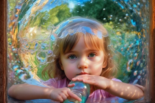 glass painting,soap bubble,soap bubbles,mystical portrait of a girl,child's frame,children's background,child portrait,make soap bubbles,oil painting on canvas,inflates soap bubbles,green bubbles,little girl with balloons,holding a frame,watercolor frame,oil painting,bubble blower,photo painting,dewdrop,girl with cereal bowl,bubbles,Photography,Artistic Photography,Artistic Photography 03