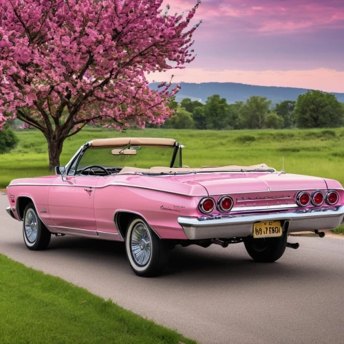 pink car,pink magnolia,pink lady,pink cherry blossom,1959 buick,flower car,buick invicta,ford thunderbird,convertible,the pink panther,chevrolet impala,pontiac catalina,pink plumeria,peach blossom,cherry blossom,chevrolet corvair,buick electra,ford starliner,pink beauty,buick lesabre,Photography,General,Realistic