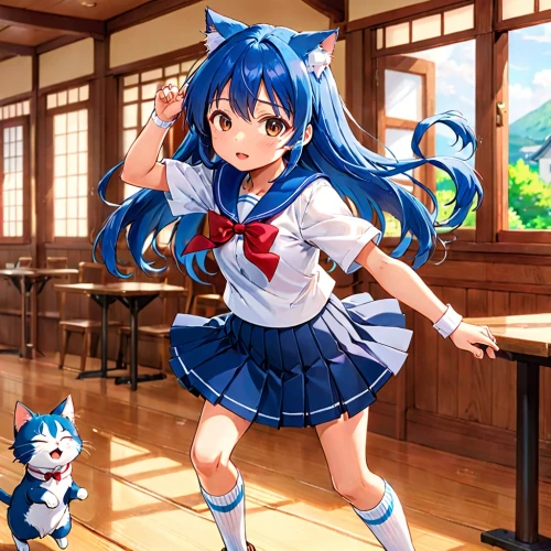 nyan,kantai collection sailor,sonoda love live,azusa nakano k-on,cat's cafe,calico cat,anime japanese clothing,blue tiger,cat kawaii,2d,calico,cat ears,long-haired hihuahua,cute cat,red blue wallpaper,cat tail,april fools day background,anime,birthday banner background,anime girl,Anime,Anime,Traditional