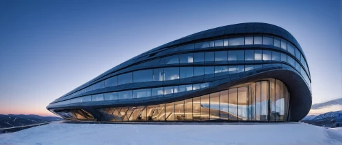 futuristic architecture,futuristic art museum,snowhotel,snow house,ice hotel,calatrava,glass building,glass facade,alpine style,arhitecture,modern architecture,titlis,avalanche protection,santiago calatrava,disney concert hall,swiss house,ski facility,snow shelter,mercedes-benz museum,glass facades,Photography,General,Natural