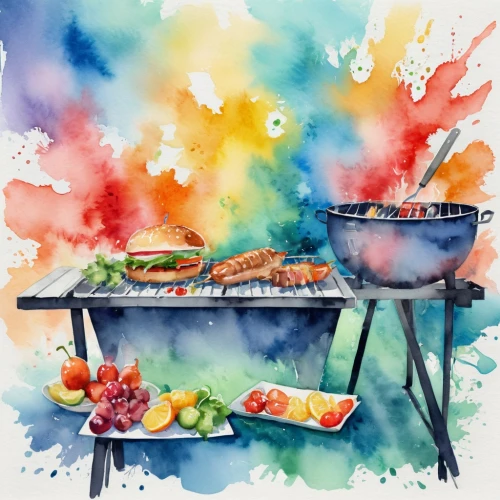 painted grilled,watercolor background,grilled food,grilled food sketches,barbecue grill,barbecue,watercolor painting,watercolor pencils,grilled vegetables,watercolor paint strokes,barbeque grill,watercolor paint,cooking book cover,barbeque,watercolor,summer bbq,chicken barbecue,watercolors,outdoor grill,outdoor cooking,Illustration,Paper based,Paper Based 25