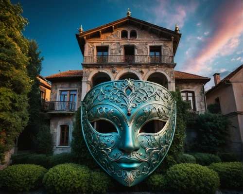 venetian mask,villa cortine palace,masque,villa balbianello,the carnival of venice,golden mask,masquerade,wooden mask,gold mask,the haunted house,mansion,villa balbiano,anonymous mask,hanging mask,covid-19 mask,villa borghese,house insurance,monastery of santa maria delle grazie,villa d'este,with the mask,Photography,General,Fantasy