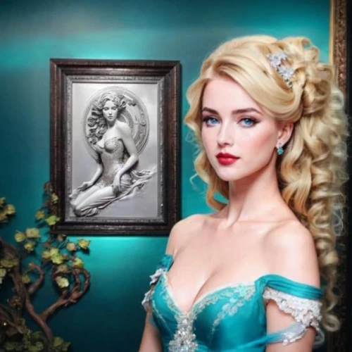 emile vernon,elsa,doll looking in mirror,cinderella,celtic woman,jasmine blue,mazarine blue,painter doll,valentine day's pin up,fantasy art,porcelain dolls,blonde girl with christmas gift,fantasy portrait,pin ups,white rose snow queen,romantic portrait,pin-up model,pin-up girl,absinthe,pin up